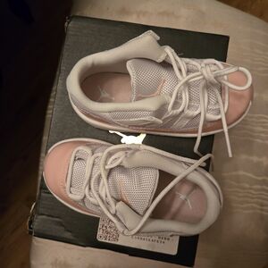 Kids Pink and White Sneakers